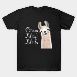 Crazy llama lady T-Shirt